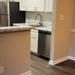 well lit kitchen